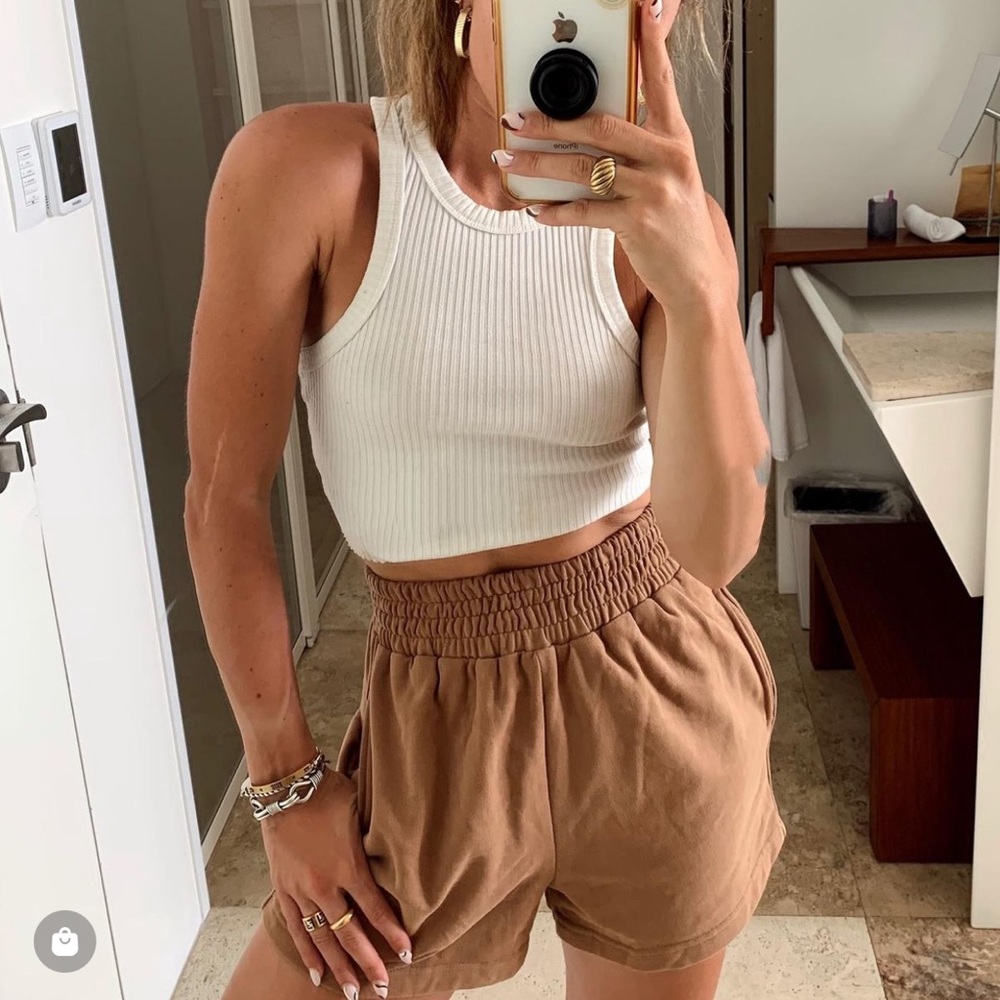 Ryann Crop Top & Billie Shorts in Mocha